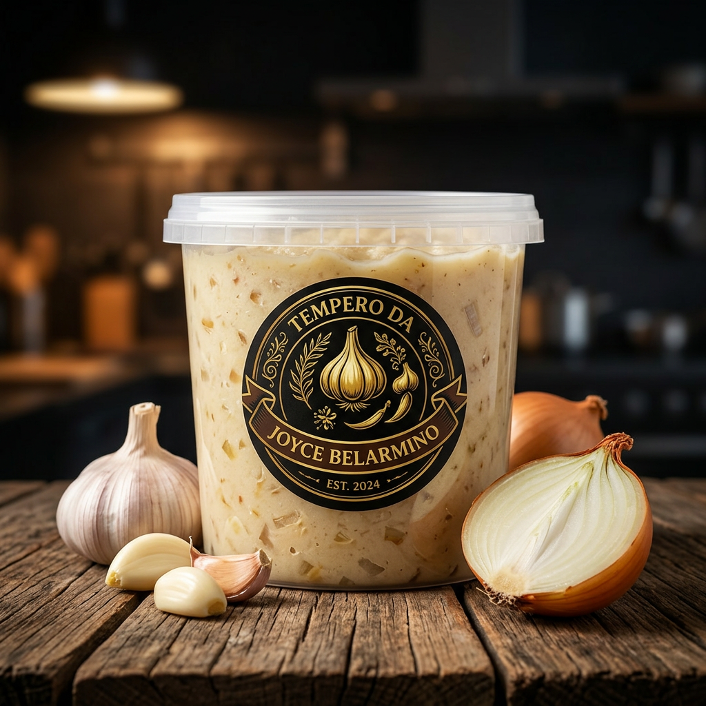 Alho com Cebola 380ml — Temperos da Joyce Belarmino